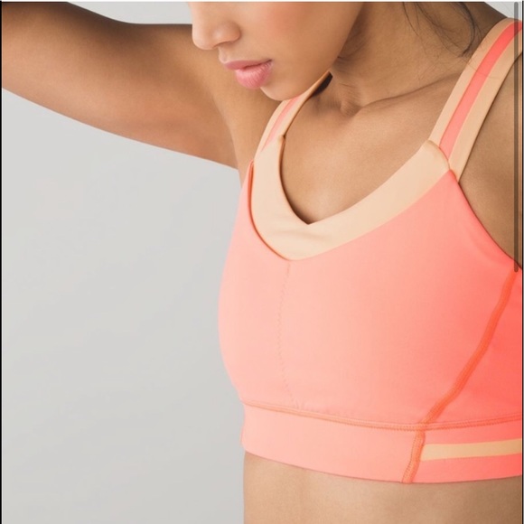 Lululemon Rack Pack Bra Very Light Flare Peach 2 - Picture 3 of 8